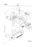 CABINET Diagram and Parts List for FRT18IC5AQ0  Frigidaire Refrigerator