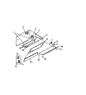 FLOURESCENT LIGHT, BALLAST, BLOWER Diagram and Parts List for REM638ML8  Frigidaire Range