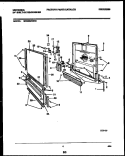 DOOR PARTS Diagram and Parts List for MDB532RBR0  Frigidaire Dishwasher