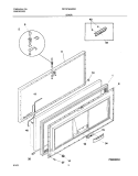 DOOR Diagram and Parts List for CFC07M4AW2  Uni Freezer