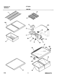SHELVES Diagram and Parts List for FRT18S6AW8  Frigidaire Refrigerator