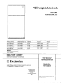 COVER Diagram and Parts List for FRT18IB4AW0  Frigidaire Refrigerator