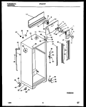 CABINET PARTS Diagram and Parts List for FPCI21TPW1  Frigidaire Refrigerator