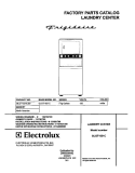 COVER Diagram and Parts List for GLGT1031CS0  Frigidaire Washer Dryer Combo