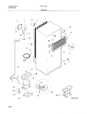 SYSTEM Diagram and Parts List for FRT21IQRJW1  Frigidaire Refrigerator