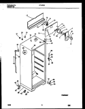 CABINET PARTS Diagram and Parts List for RT19F5WX3C  Gibson Refrigerator