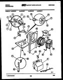 AIR, WATER AND CONDENSING PARTS Diagram and Parts List for GED50P1  Gibson Dehumidifier