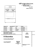 COVER Diagram and Parts List for FGF337ASA  Frigidaire Range
