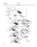 SHELVES Diagram and Parts List for FRS20ZSHB4  Frigidaire Refrigerator