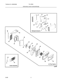 COOLING & AIR FLOW SYSTEMS Diagram and Parts List for FAH12EN2T3  Frigidaire Air Conditioner