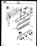 BACKGUARD Diagram and Parts List for GF730RXD2  Frigidaire Range