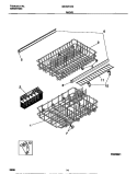 RACKS Diagram and Parts List for MDS251RER0  Frigidaire Dishwasher