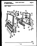 DOOR PARTS Diagram and Parts List for SP550AXR1  Frigidaire Dishwasher