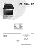 COVER Diagram and Parts List for FGEF3057KFC  Frigidaire Range