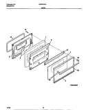 DOOR Diagram and Parts List for MGF345CESB  Frigidaire Range