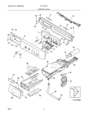 CONTROL PANEL Diagram and Parts List for FTF2140FS1  Frigidaire Washer