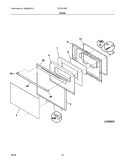 DOOR Diagram and Parts List for TGF317ESF  Tappan Range