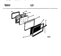 DOOR PARTS Diagram and Parts List for 31-2752-23-01  Tappan Range