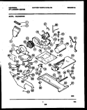 MOTOR, BLOWER AND IDLER ARM ASSEMBL Diagram and Parts List for MLXG42RBWD0  Kelvinator Washer Dryer Combo
