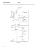 WIRING SCHEMATIC Diagram and Parts List for FRS23R4CB7  Frigidaire Refrigerator