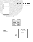 COVER Diagram and Parts List for DGHT2144KR1  Frigidaire Refrigerator