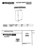 COVER Diagram and Parts List for MFU09M2BW3  Frigidaire Freezer