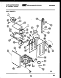 CABINET PARTS Diagram and Parts List for LG400MXD1  Frigidaire Washer Dryer Combo