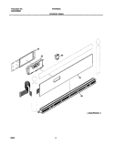 CONTROL PANEL Diagram and Parts List for FEB30S5ABB  Frigidaire Wall Oven