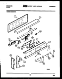 BACKGUARD Diagram and Parts List for RS34BFW2  Frigidaire Range