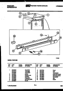 EXTERIOR PARTS Diagram and Parts List for FCDF135E  Frigidaire Refrigerator