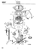 P12T0048 WSHR MTR, HOSE Diagram and Parts List for GWX233REW0  Gibson Washer