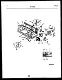 FUNCTIONAL PARTS Diagram and Parts List for MCT1080R1  Frigidaire Microwave