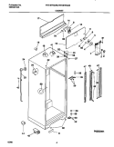 CABINET Diagram and Parts List for FRT18TRCW6  Frigidaire Refrigerator