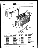CABINET PARTS Diagram and Parts List for AM09C6EVA1  Gibson Air Conditioner