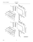 Part Location Diagram of 318235911 Frigidaire DOOR FRONT ASSEMBLY