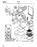 BODY Diagram and Parts List for FGF352SBWB  Frigidaire Range