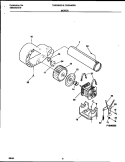 MOTOR Diagram and Parts List for TDG546RBD2  Tappan Dryer