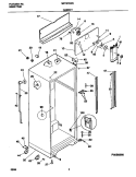 CABINET Diagram and Parts List for MRT21NSGD2  Frigidaire Refrigerator