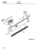 CONTROL PANEL Diagram and Parts List for FEB766CJTA  Frigidaire Wall Oven