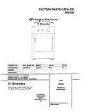 COVER Diagram and Parts List for CRGR5700AS2  Frigidaire Dryer