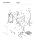 BODY Diagram and Parts List for CWEF320ES1  Westinghouse Range