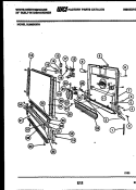 DOOR PARTS Diagram and Parts List for SU550NXR1  Frigidaire Dishwasher