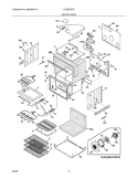 UPPER OVEN Diagram and Parts List for GLEB30T9FSC  Frigidaire Wall Oven