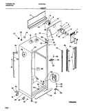 CABINET Diagram and Parts List for FRT21PRCW0  Frigidaire Refrigerator