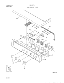 CONTROL PANEL Diagram and Parts List for NGSG54TAQ0  Frigidaire Dryer