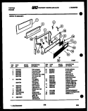 BACKGUARD Diagram and Parts List for 31-2549-00-01  Tappan Range