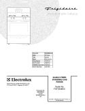 COVER Diagram and Parts List for FGF363MXCCB  Frigidaire Range