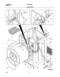 CABINET / DRUM Diagram and Parts List for GLEQ642AS2  Frigidaire Dryer