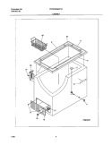 CABINET Diagram and Parts List for FFC07M2AW1  Frigidaire Freezer
