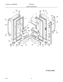 FRESH FOOD DOOR Diagram and Parts List for FGHF2344ME0  Frigidaire Refrigerator